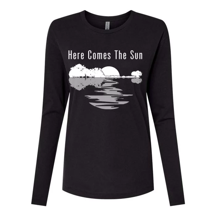 Here Comes The Sun Womens Cotton Relaxed Long Sleeve T-Shirt