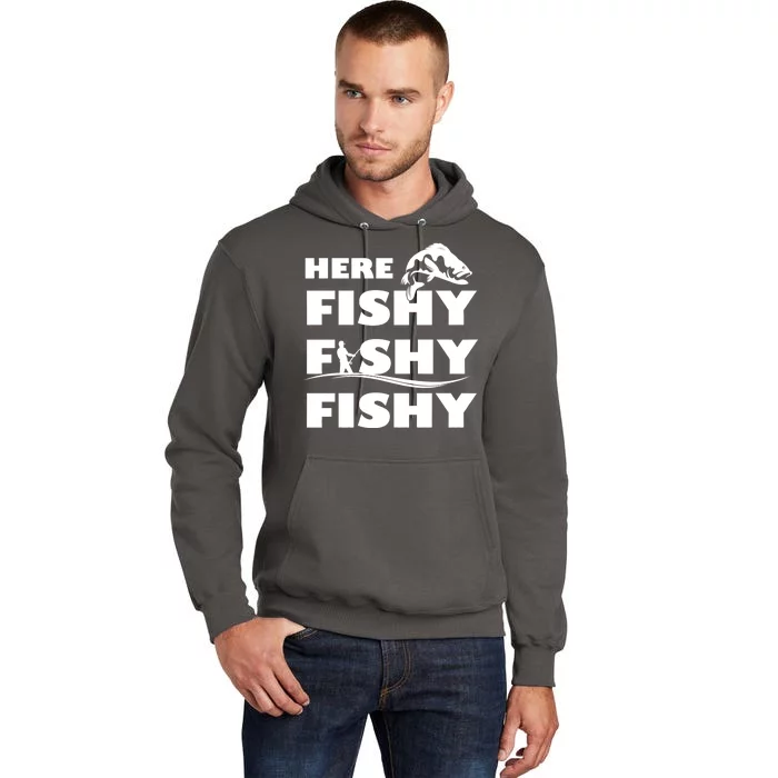 Here Fishy Fishy Fishy Tall Hoodie