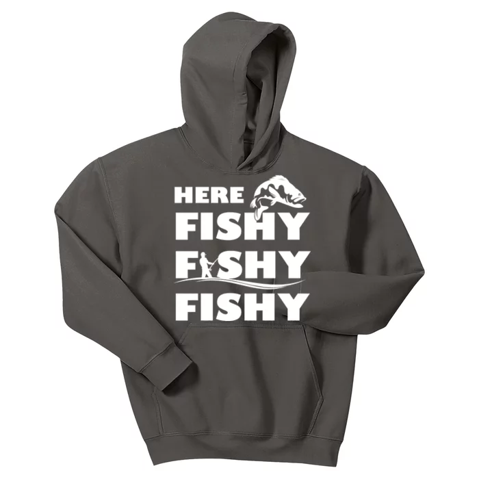 Here Fishy Fishy Fishy Kids Hoodie