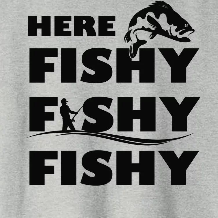 Here Fishy Fishy Fishy Women's Crop Top Tee