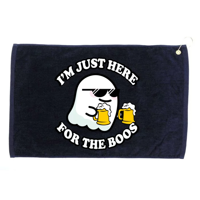 Here For The Boos Funny Halloween Party Grommeted Golf Towel