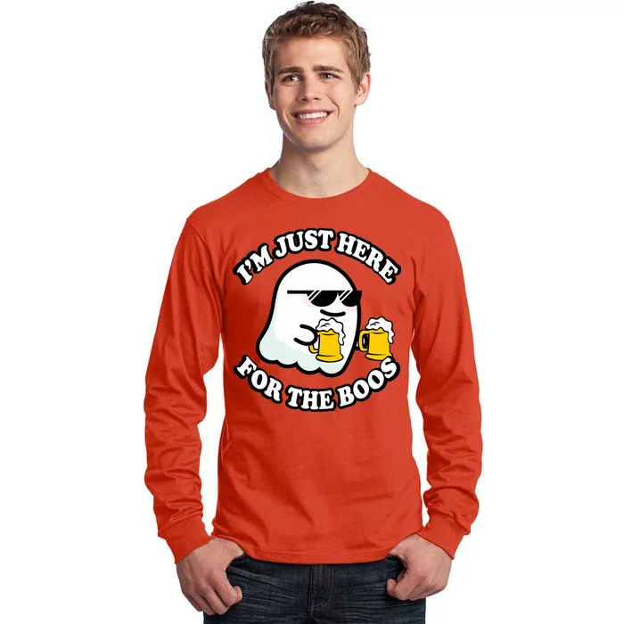 Here For The Boos Funny Halloween Party Tall Long Sleeve T-Shirt