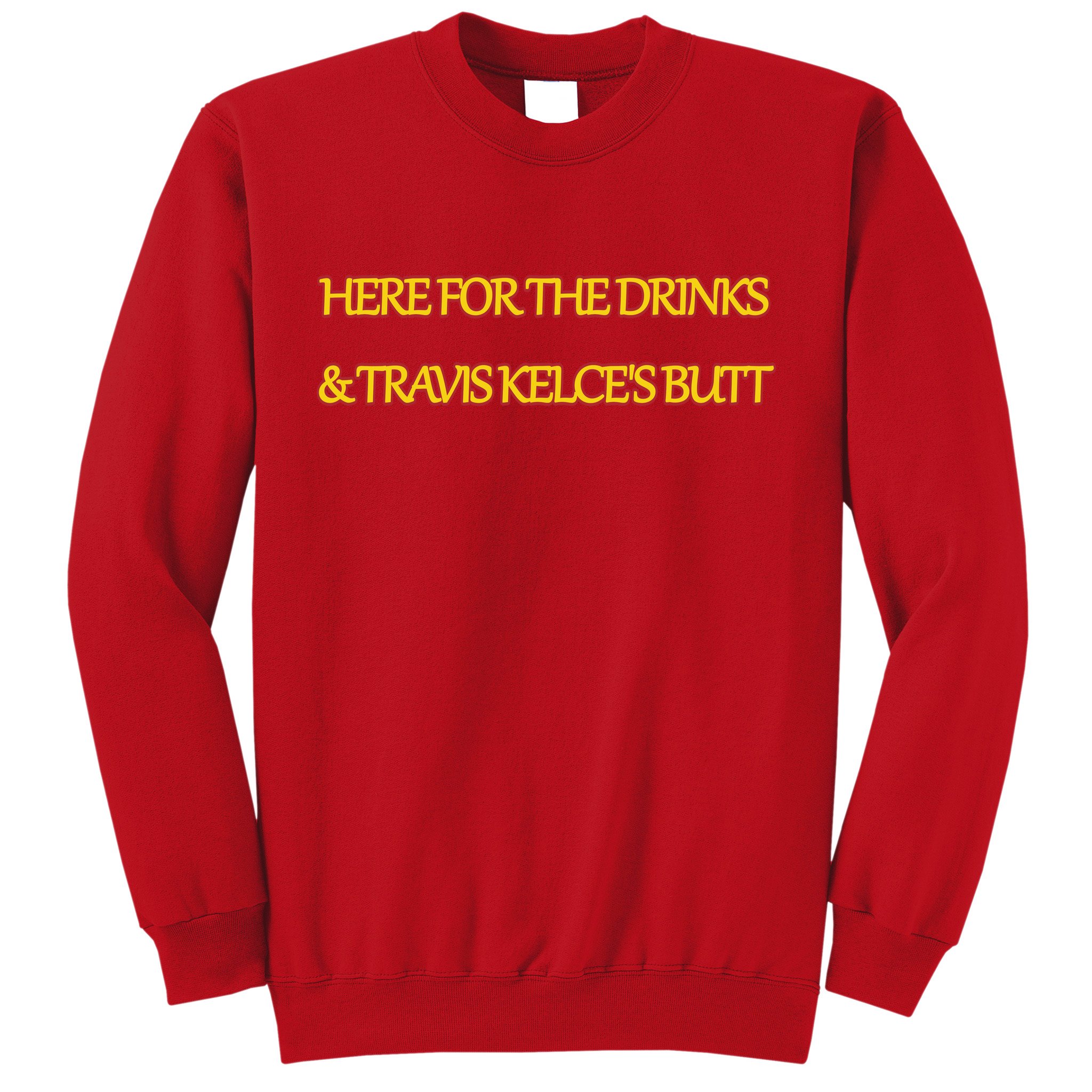 Just Here For Travis K Tight End Pullover Travis Kelce Sweatshirt - Happy  Place for Music Lovers