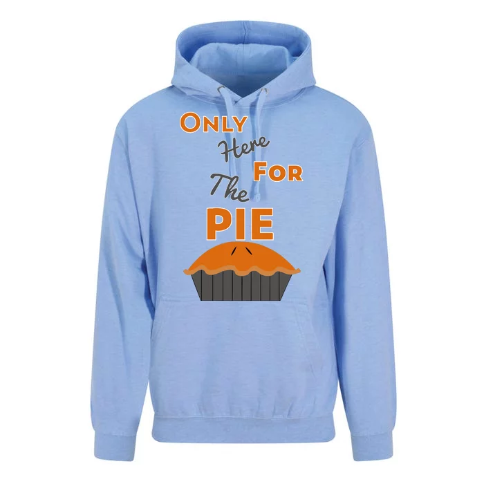 Here For The Pie Funny Thanksgiving Unisex Surf Hoodie