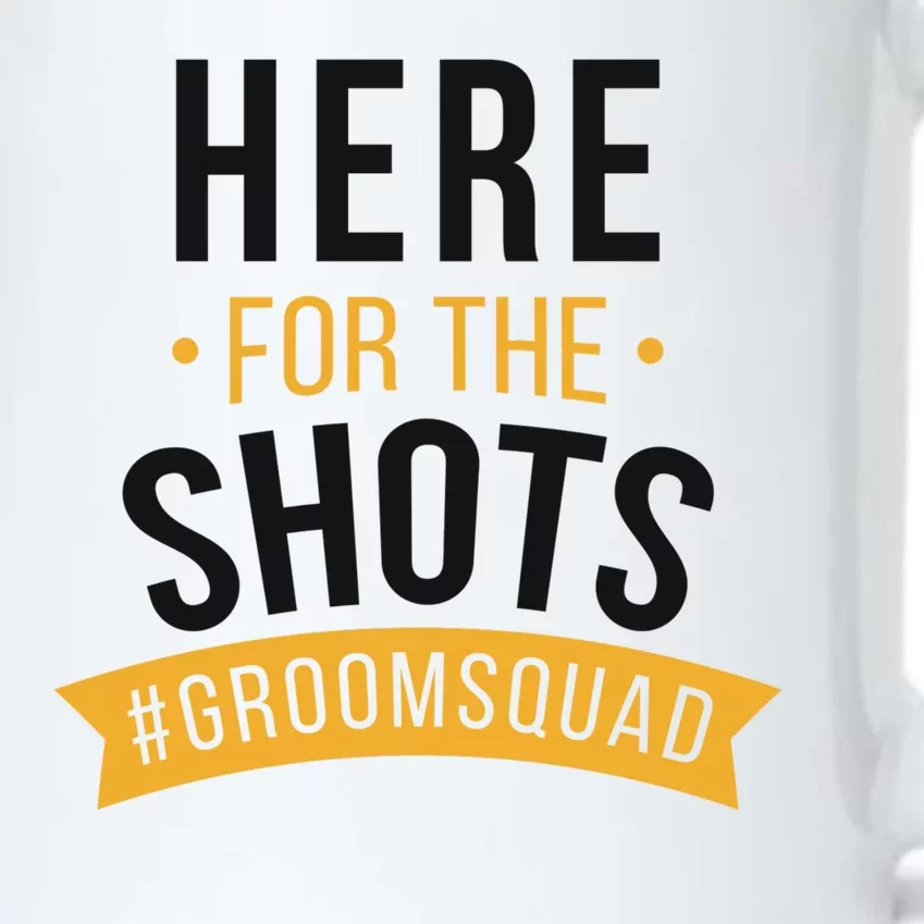 Here For The Shots Groom Squad Black Color Changing Mug