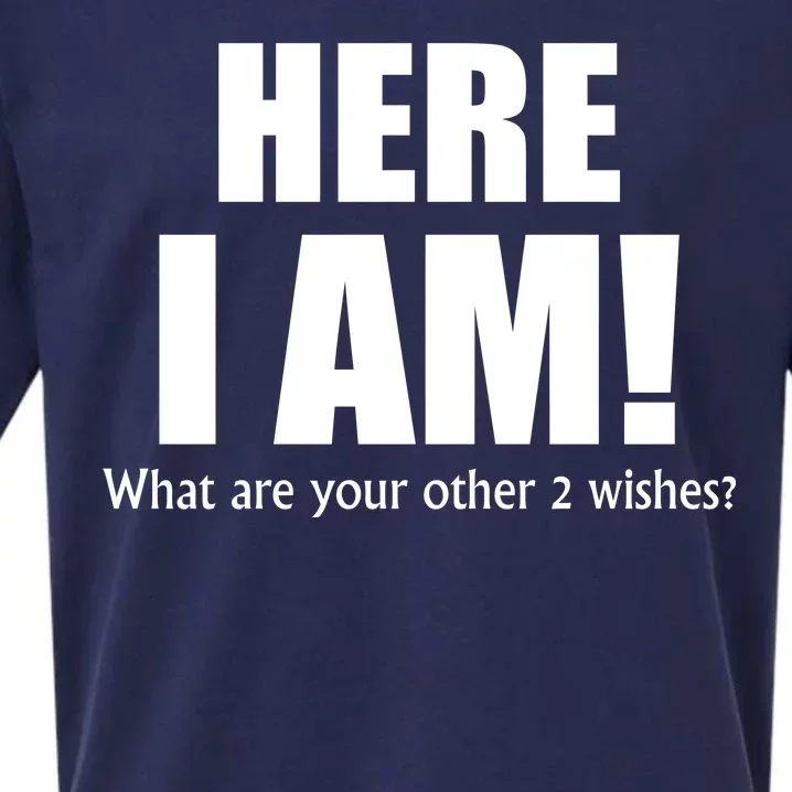 Here I Am! What Are Your Other 2 Wishes? Sueded Cloud Jersey T-Shirt