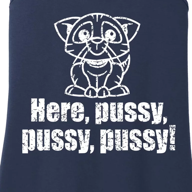 Here Pussy Pussy Pussy Cat Ladies Essential Tank