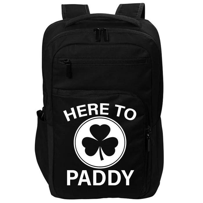 Here To Paddy Funny St Patricks Day Impact Tech Backpack