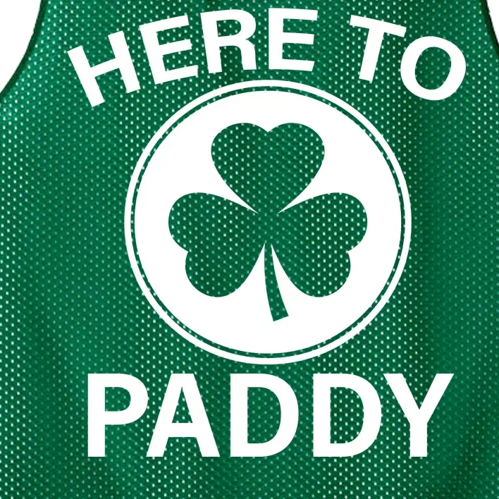 Here To Paddy Funny St Patricks Day Mesh Reversible Basketball Jersey Tank