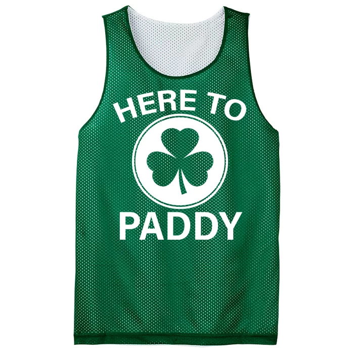 Here To Paddy Funny St Patricks Day Mesh Reversible Basketball Jersey Tank