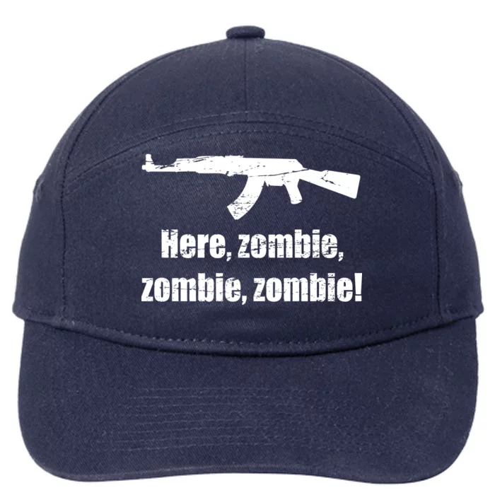 Here Zombie Zombie Zombie 7-Panel Snapback Hat