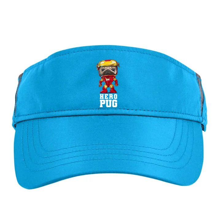 Hero Iron Pug Funny Spoof Adult Drive Performance Visor