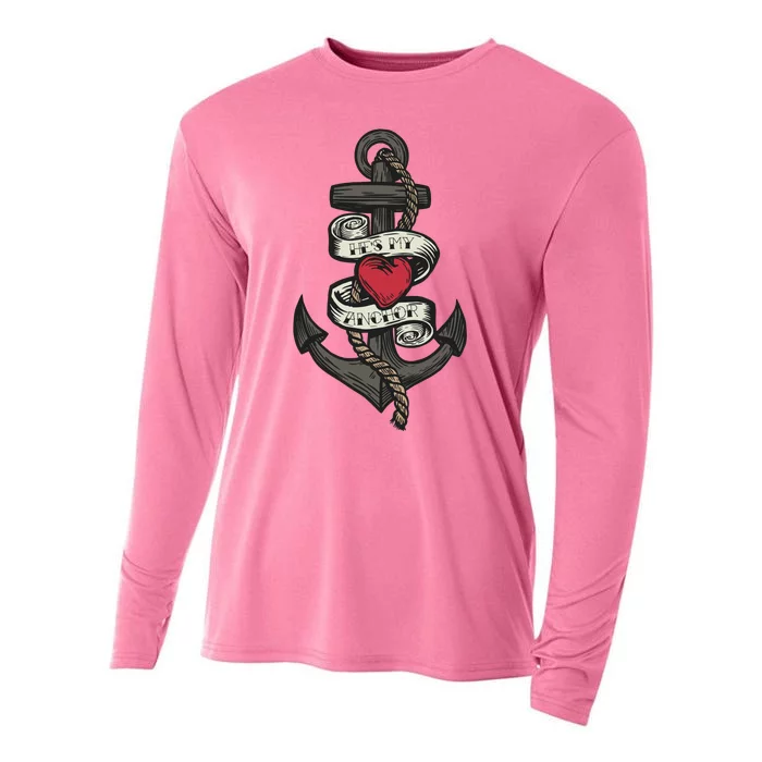 He's My Anchor Cooling Performance Long Sleeve Crew