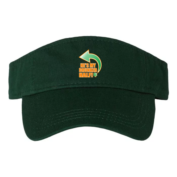 He's My Drunker Half Funny St. Patrick's Day Drinking Valucap Bio-Washed Visor