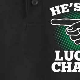 He's My Lucky Charm St Patrick's Day Matching Couples Dry Zone Grid Performance Polo