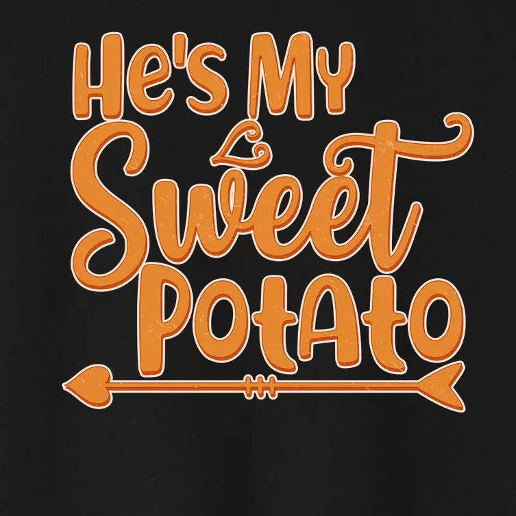 He's My Sweet Potato Women's Crop Top Tee