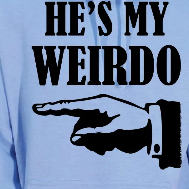 He's My Weirdo Unisex Surf Hoodie