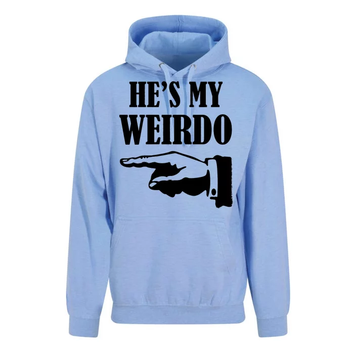 He's My Weirdo Unisex Surf Hoodie