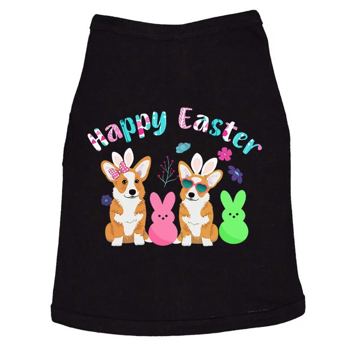 Happy Easter Shirt Funny Bunny Corgi Dog Easter Doggie Tank