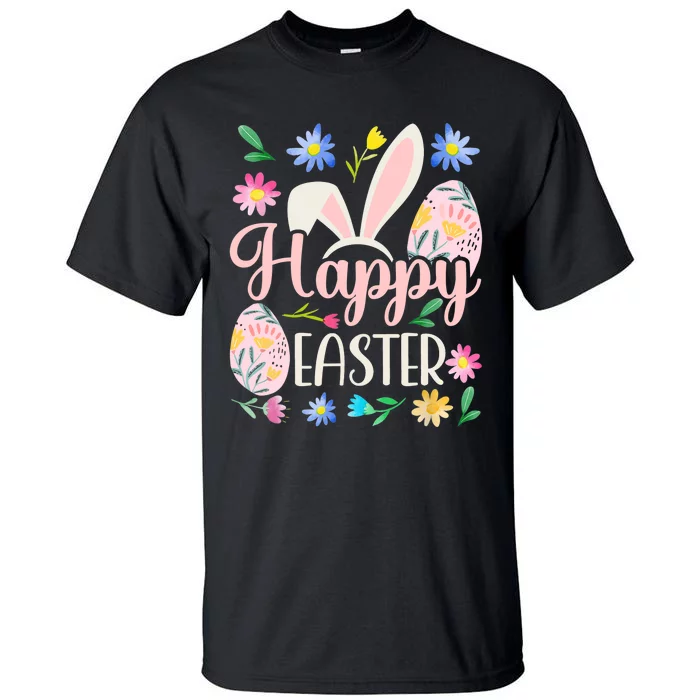 Happy Easter Sayings Egg Bunny Tall T-Shirt