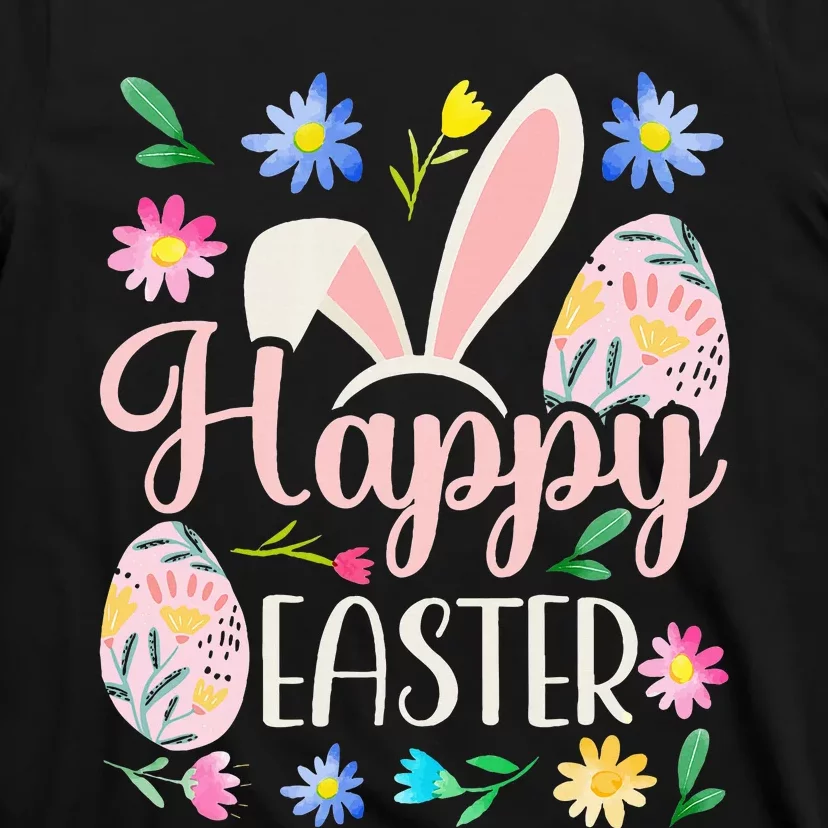 Happy Easter Sayings Egg Bunny T-Shirt