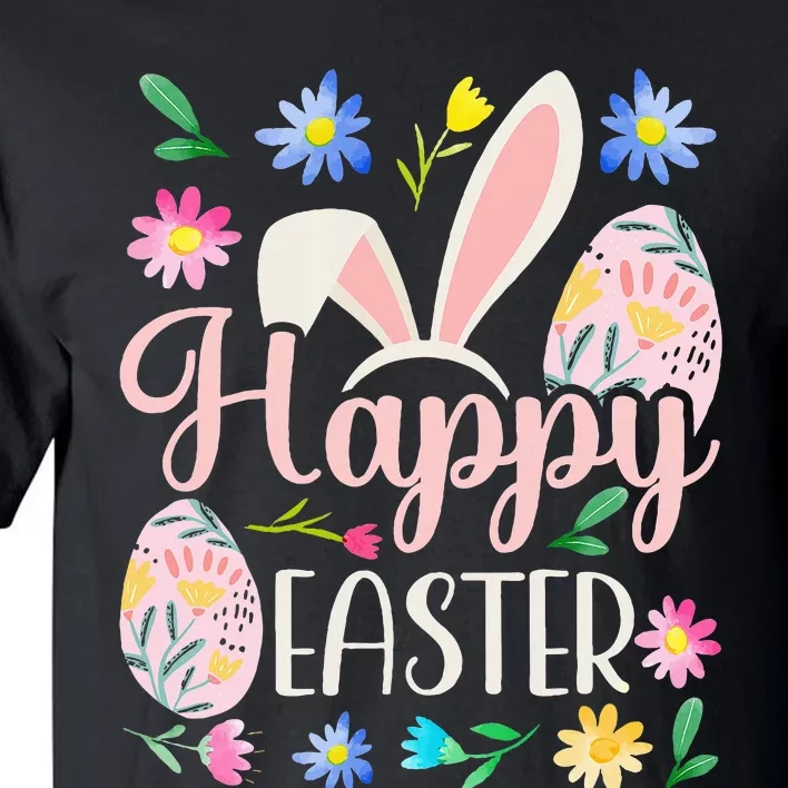 Happy Easter Sayings Egg Bunny Tall T-Shirt