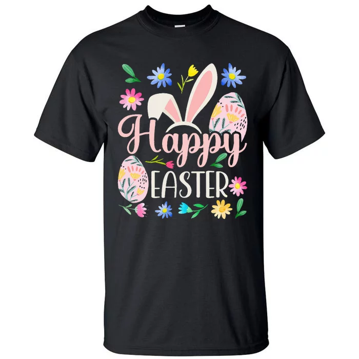 Happy Easter Sayings Egg Bunny Tall T-Shirt