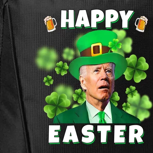 Happy Easter St Patrick's Day Confused Joe Biden Funny City Backpack