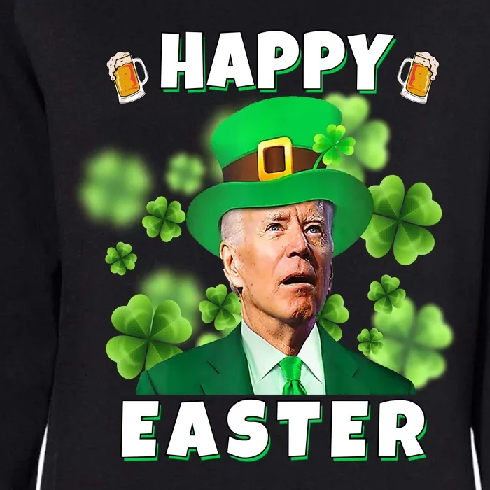 Happy Easter St Patrick's Day Confused Joe Biden Funny Womens California Wash Sweatshirt