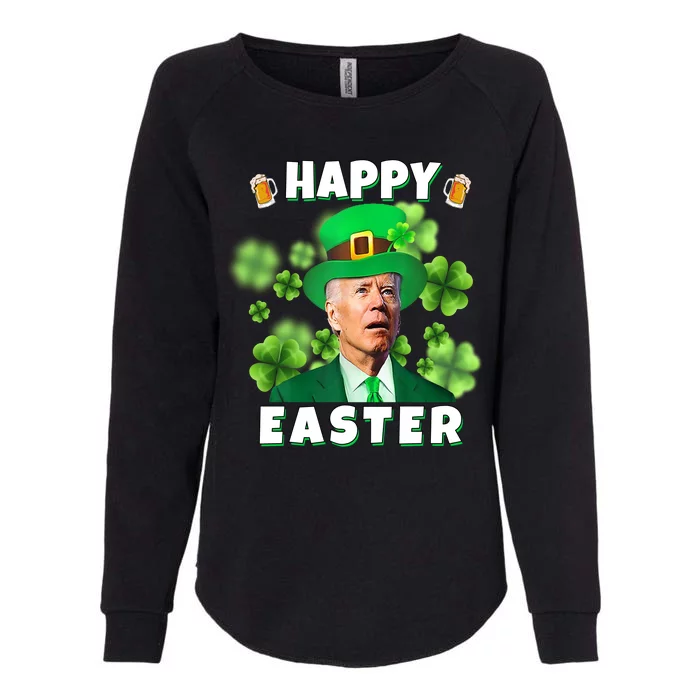 Happy Easter St Patrick's Day Confused Joe Biden Funny Womens California Wash Sweatshirt