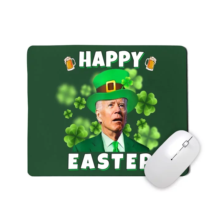 Happy Easter St Patrick's Day Confused Joe Biden Funny Mousepad