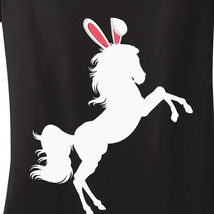 Horse Easter Stallion For  Teens Women's V-Neck T-Shirt