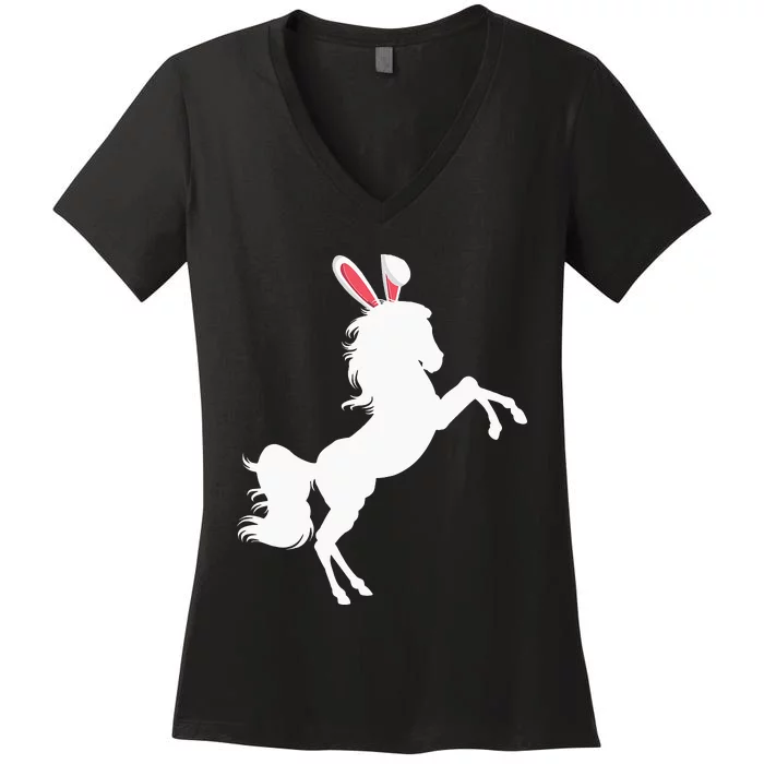 Horse Easter Stallion For  Teens Women's V-Neck T-Shirt