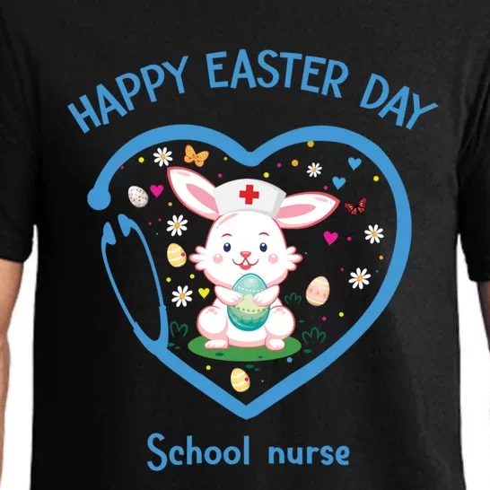 Happy Easter School Nurse Funny Gift Cute Nurse Easter Day Gift Pajama Set