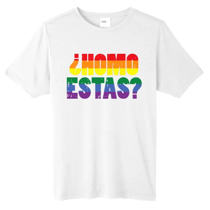 Homo Estas Spanish Mexican Funny Pride Ally Month ChromaSoft Performance T-Shirt