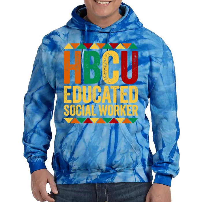 Hbcu Educated Social Worker Gift Historical Black Gift Tie Dye Hoodie