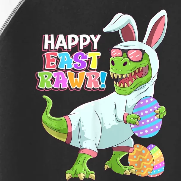 Happy Eastrawr T Rex Easter Bunny Dinosaur Eggs Boys Kids Toddler Fine Jersey T-Shirt