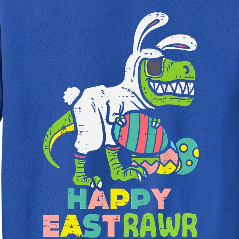 Happy Eastrawr Trex Easter Bunny Egg Funny Dinosaur Gift Sweatshirt