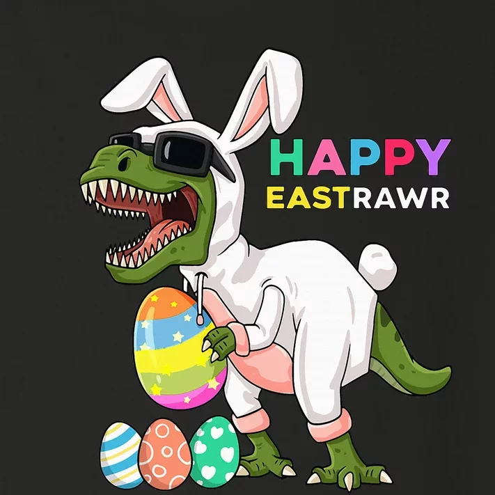 Happy Eastrawr T Rex Easter Bunny Dinosaur Eggs Toddler Long Sleeve Shirt