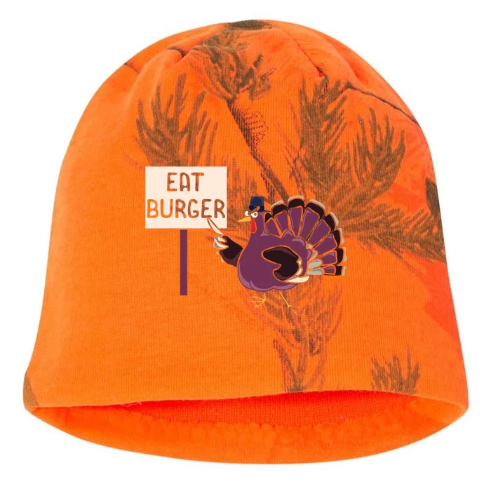 Hamburger Eater Thanksgiving Turkey Day Holiday Thankful Gift Kati - Camo Knit Beanie