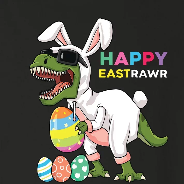 Happy Eastrawr T Rex Easter Bunny Dinosaur Eggs Toddler Long Sleeve Shirt