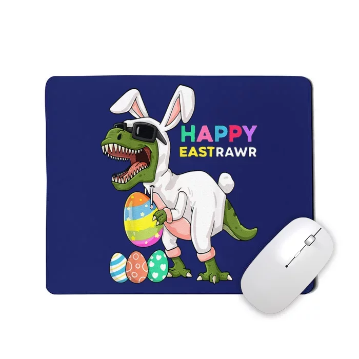 Happy Eastrawr T Rex Easter Bunny Dinosaur Eggs Mousepad