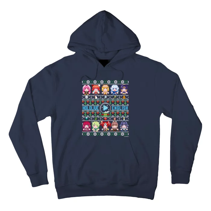 Hololive English Ugly Christmas Sweater Hoodie