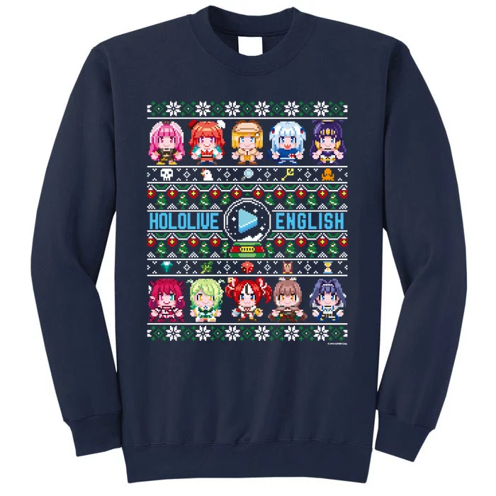 Hololive English Ugly Christmas Sweater Tall Sweatshirt