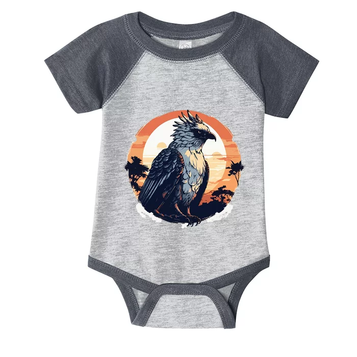 Harpy Eagle Vintage Illustration Infant Baby Jersey Bodysuit