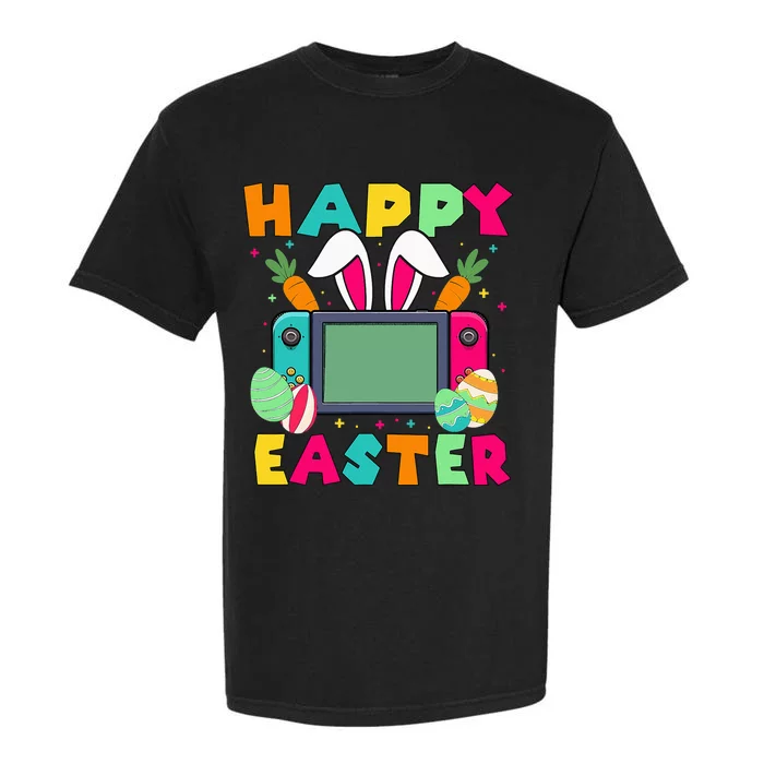 Happy Easter Video Game Bunny Gaming Controller Garment-Dyed Heavyweight T-Shirt