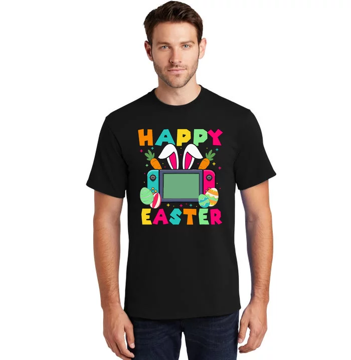 Happy Easter Video Game Bunny Gaming Controller Tall T-Shirt