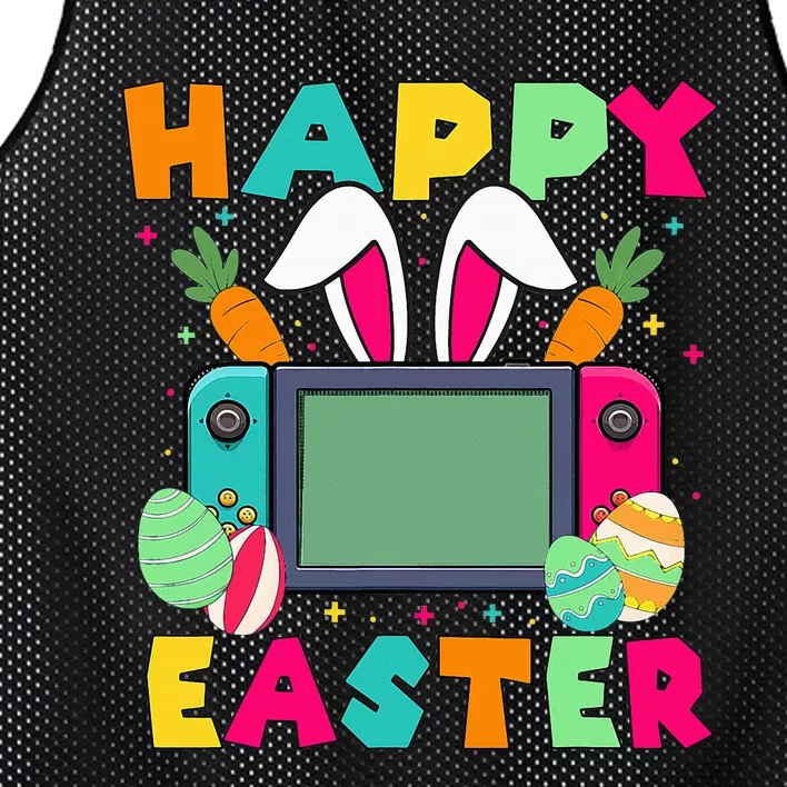 Happy Easter Video Game Bunny Gaming Controller Mesh Reversible Basketball Jersey Tank