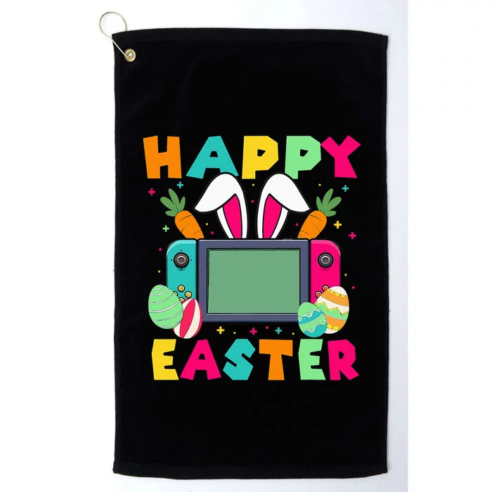 Happy Easter Video Game Bunny Gaming Controller Platinum Collection Golf Towel