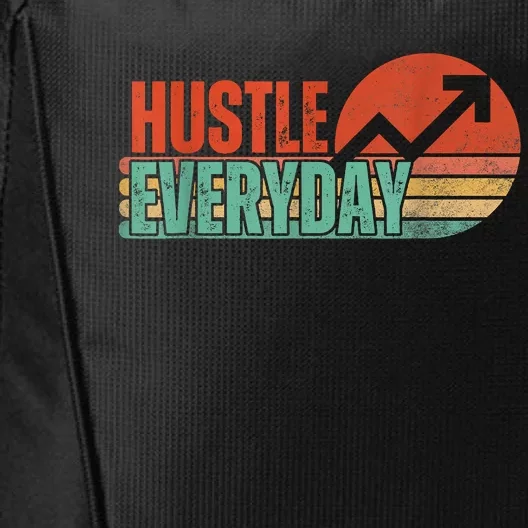 Hustle Everyday Work Hard Successful Entrepreneur City Backpack